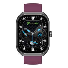 LetsFit E46 Smart Watch with Band and Charger Set of 2 - Black