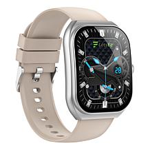 LetsFit E46 Smart Watch with Band and Charger Set of 2 - Silver