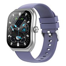 LetsFit E46 Smart Watch with Band and Charger Set of 2 - Silver