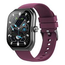 LetsFit E46 Smart Watch with Band and Charger Set of 2 - Black