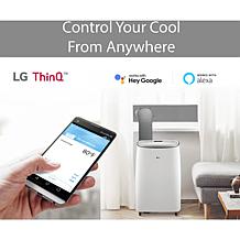 LG 115V Dual Inverter Portable Air Conditioner with Wi-Fi Control
