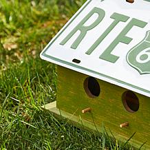 License Plate Birdhouse