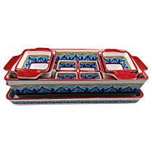 Lidia's Kitchen 10-piece Nesting Oven-To-Table Ceramic Baking Set