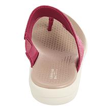 LifeStride with Bzees Technology Canvas Bright Thong Sandals