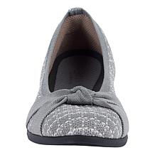 LifeStride with Bzees Technology Plaid Knit Ballerina Flats - Kissed
