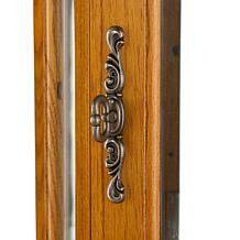 Lighted Corner Curio Cabinet - Golden Oak