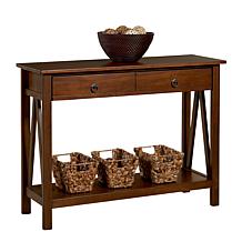 Linon Home Thomas Console Table - Antique Tobacco