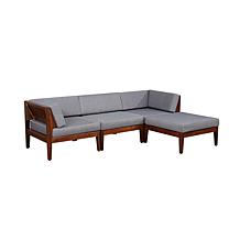 Linon Thea Outdoor 4-piece Sectional Set with Cushions