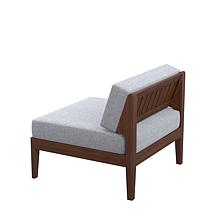 Linon Thea Outdoor Middle Chair with Cushions