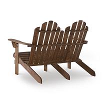 Linon Trent Outdoor Adirondack Double Bench