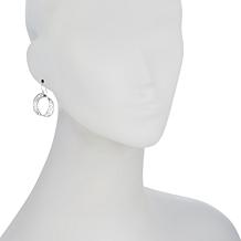 LiPaz Sterling Silver Twisted Scroll Drop Earrings