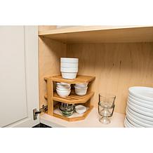 Lipper Bamboo 3-Tier Corner Shelf