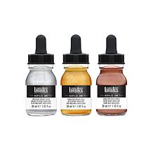 Liquitex Professional Acrylic Ink! Iridescent Set of 3