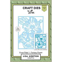 Lisa Horton --That Craft Place Cover Plate 1 - Fantasy Flower Die Set