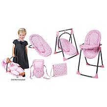 Lissi Baby Doll 6-in-1 Convertible Highchair Play Set