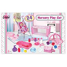 Lissi Doll Nursery Play Set Pink Unicorn 24pc Accessories For Dolls