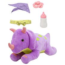 Little Darlings: Hop On Baby & Plush Dino, 15" Baby Doll & Dinosaur