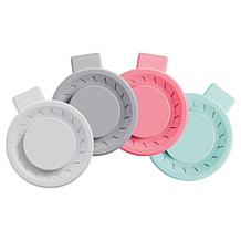 Living Glow 2pk Rechargeable Mini Clip Fans w/Charging Block 
