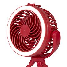 Living Glow 5" 3-in-1 Rechargeable Fan 2pk