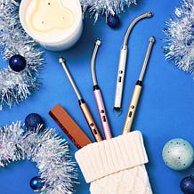 Living Glow Dual Arc Rechargeable Flexible Lighter 4-Pack