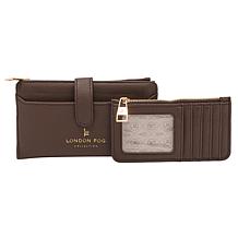 London Fog 2-in-1 Everyday Pebble Wallet