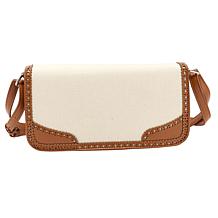 London Fog Everyday Canvas Trim Crossbody Bag