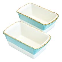 Lorna Maseko 4-piece 12 oz. Stoneware Loaf Pans with Lids