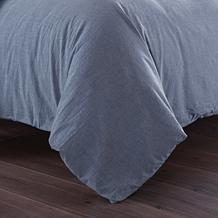 Lotus Home Messy Bed Washed Cotton Duvet Cover and Sham Set - King