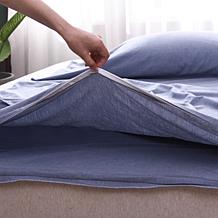 Lotus Home Travelux Packable Travel Sheet Set w/ Carry Bag -Queen