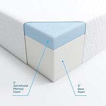 LUCID Comfort Collection 12" Gel Memory Foam Mattress - King