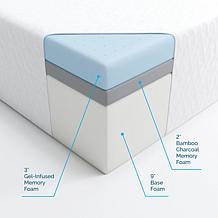 LUCID Comfort Collection 14" Gel Memory Foam Mattress - Queen