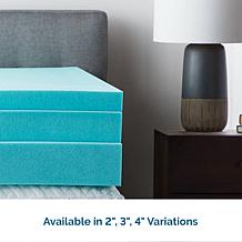 LUCID Comfort Collection 2" Gel Memory Foam Mattress Topper - Twin