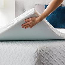 Lucid Comfort Collection 2" Gel Memory Foam Topper with Cover, King