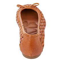 Lucky Brand Mogeni Leather Woven Ballet Flat