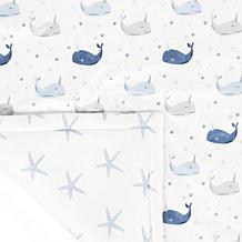 Lush Décor Reversible Soft & Plush Oversized Blanket- Narwhal Starf...