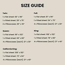 Luxury Home Ultra Soft 6-Piece Microfiber Sheet Set - King