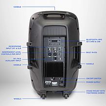 LyxPro 15" Portable PA System, Professional Powered Speaker System