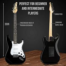 LyxPro 39" Electric Guitar Kit, Beginner Starter Kit w/20W Amp & More