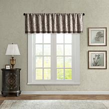 Madison Park Aubrey Jacquard Valance - Blue - 50 x 18"