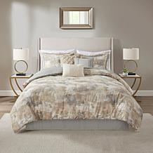 Madison Park Beacon 7 Piece Textured Cotton Blend Comforter Set Queen
