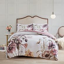 Madison Park Cassandra 3-pc Cotton Duvet Cover Set, Blush - K/Cal K