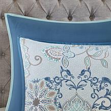 Madison Park Isla 8-Piece Reversible Comforter Set, Blue - Queen