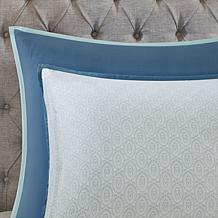 Madison Park Isla 8-Piece Reversible Comforter Set, Blue - Queen