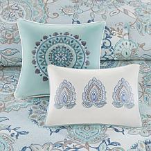 Madison Park Isla 8-Piece Reversible Comforter Set, Blue - King