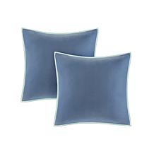 Madison Park Isla 8-Piece Reversible Comforter Set, Blue - Cal King