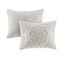 Madison Park Laetitia 3-pc Tufted Medallion Duvet Cover Set - K/Cal K