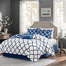 Madison Park Merritt 9pc Bedding Set - Cal King/Navy