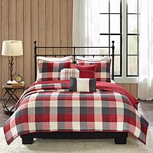 Madison Park Ridge Reversible Herringbone Coverlet Set - Full/Queen