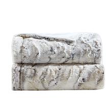 Madison Park Sachi Oversized Faux Fur Throw 60"x70" -  Natural