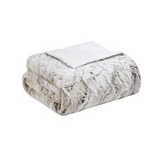 Madison Park Sachi Oversized Faux Fur Throw 60"x70" -  Natural